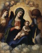 CASTIGLIONE, Giovanni Benedetto, Embrace the glory of the Son and Our Lady of Angels